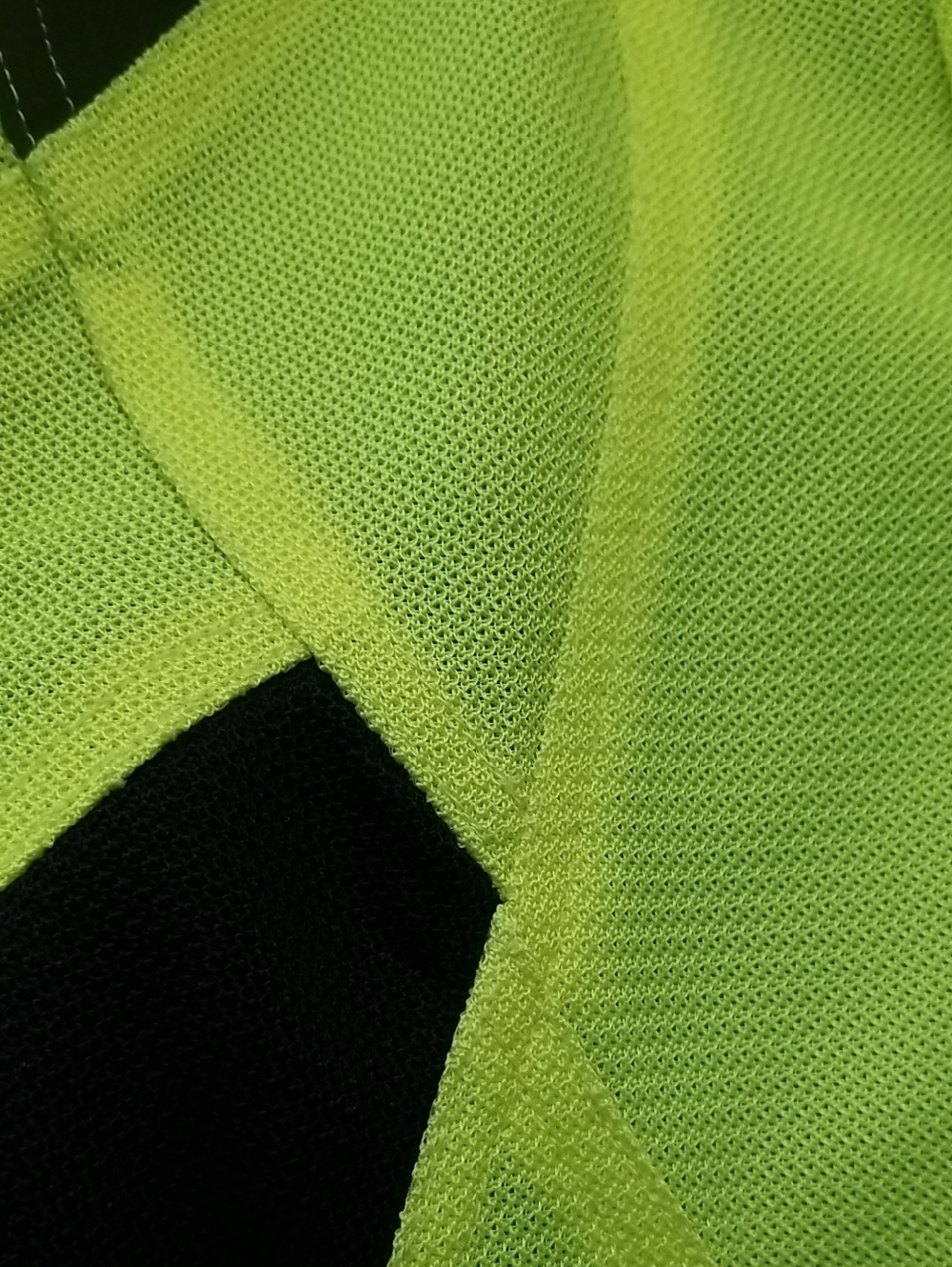 Womwns High-Visibility Yellow & Black Mesh Motorcycle Jacket - Picture 2 of 6